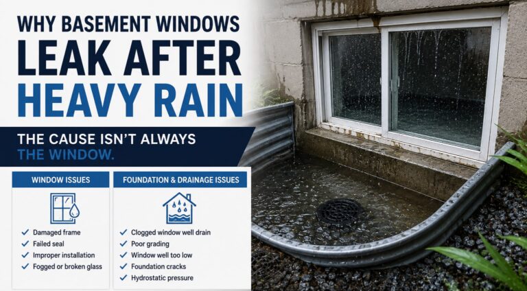 Basement Windows Leak After Heavy Rain