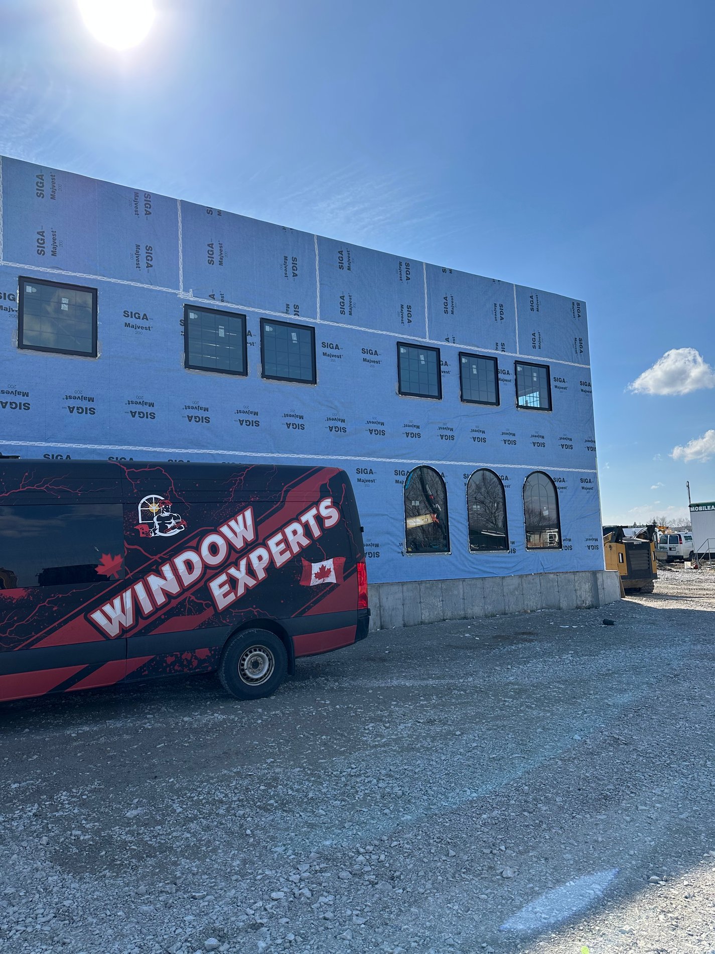 Window Experts van at a job site