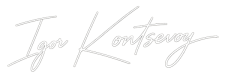 Igor Kontsevoy's signature