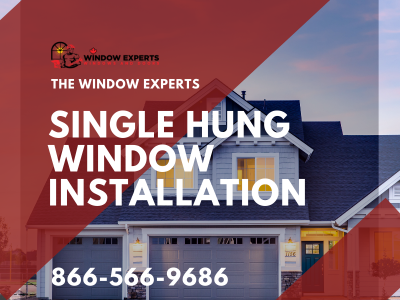 single hung window installation
